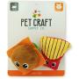 Pet Craft Supply Silly Snacks and Funny Food Crinkle Cuddling Catnip and Silvervine Toys - Interactive Cat Toys Alternative to Mice Fish Feathers Cat Toy