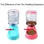 Blusea Automatic Pet Water Food Dispenser, 3.8L Large Capacity Self-Dispensing Gravity Pet Feeder Waterer Cat Dog Feeding Bowl Drinking Water/Automatic Feeding Pet Supplies (2, Light Pink) Blusea Automatic Pet Water Food Dispenser, 3.8L Large Capacity Self-Dispensing Gravity Pet Feeder Waterer Cat Dog Feeding Bowl Drinking Water/Automatic Feeding Pet Supplies (2, Light Pink)