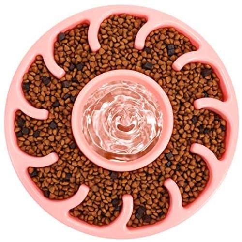 KASBAH Slow Feeder Dog Bowl for Medium/Large Dogs, Dog Food Bowl Anti-Gulping Dog Water Bowl Large Dog Bowl Interactive Bloat Stop Dog Bowls