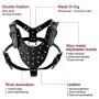 Didog Leather Spiked & Studded Medium & Large Dog Harness for Pit Bulldog Mastif Didog Leather Spiked & Studded Medium & Large Dog Harness for Pit Bulldog Mastif
