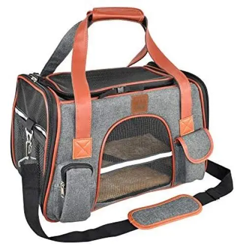 Premium Pet Carrier Airline Approved Soft Sided for Cats and Dogs Portable Cozy Travel Pet Bag, Car Seat Safe Carrier Premium Pet Carrier Airline Approved Soft Sided for Cats and Dogs Portable Cozy Travel Pet Bag, Car Seat Safe Carrier