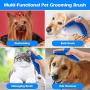 Lilpep Dog Bath Brush, Rubber Pet Shampoo Brush with Silicone Bristles for Massaging Grooming, Removing Short Haired Dogs Cats Shedding, Tangles and Dead Undercoat 2pcs