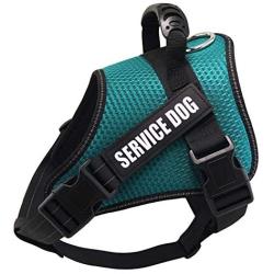 Dihapet No Pull Dog Harness, Adjustable Service Dog Vest, Reflective Easy for Walking Training