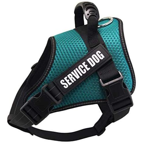 Dihapet No Pull Dog Harness, Adjustable Service Dog Vest, Reflective Easy for Walking Training