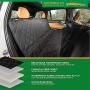 Plush Paws Products Hammock Waterproof Luxury Car Seat Cover with Pet Harnesses, Extra Large (Black) -USA Based