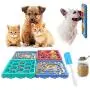 Finding Laurel Dog Bowl Slow Feeder, Dog Lick Mat with Suction Cups for Pet Bathing Grooming, Funny Feeder Combinable 4 Squares Dog Lick Bowl with Sauce Brush Finding Laurel Dog Bowl Slow Feeder, Dog Lick Mat with Suction Cups for Pet Bathing Grooming, Funny Feeder Combinable 4 Squares Dog Lick Bowl with Sauce Brush