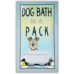 Dog Bath in A Pack - Largest Bath and Grooming Wipes in Individual Packs -New- Perfect for Travel or When on The GO
