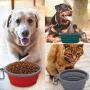 nobrand 2 Pack Collapsible Dog Bowl & Pet Bowl Collapsible Travel Silicone for Outdoor Travel Hiking Camping (1000ml)