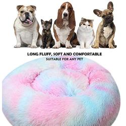 ZEJEUER Soft Washable Comfortable Pet Bed Round Nest Sleeping Sofa for Cats and Dogs GS010