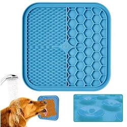 KILIN Dog Lick Mat, Pet Slow Treat Dispensing Mat,Fun Alternative to Slow Feeder Dog Bowls,Calming Mat for Dog Anxiety Relief, Dog Lick Pad with Suction Perfect for Bathing,Grooming,and Training.