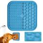 KILIN Dog Lick Mat, Pet Slow Treat Dispensing Mat,Fun Alternative to Slow Feeder Dog Bowls,Calming Mat for Dog Anxiety Relief, Dog Lick Pad with Suction Perfect for Bathing,Grooming,and Training.