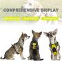 Vovodog Dog Harness No-Pull Pet Harness, Adjustable Outdoor Walking Pet Reflective Oxford Soft Vest with 2 Metal Rings and Handle Easy Control for Small Medium Large Dogs