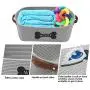 Morezi Cotton Rope Dog Toy Basket with Handle, Large Dog bin, Puppy Kitty Bed, Dog Toy Basket - Perfect for Carry pet Toys, Blankets, leashes, chew Toys, Diapers - Gray Morezi Cotton Rope Dog Toy Basket with Handle, Large Dog bin, Puppy Kitty Bed, Dog Toy Basket - Perfect for Carry pet Toys, Blankets, leashes, chew Toys, Diapers - Gray