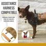 OneTigris Service Dog Harness,Tactical Dog Vest- Removable Neck Strap Compatible with Assistance Harness & Handle
