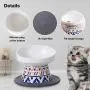 gutongyuan Raised Cat Bowls for Food and Water, Elevated Tilted Cervical Vertebra Protect Ceramic Cat Feeding Bowls with Mat gutongyuan Raised Cat Bowls for Food and Water, Elevated Tilted Cervical Vertebra Protect Ceramic Cat Feeding Bowls with Mat