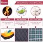 Kuoser Cozy Waterproof Windproof Reversible British Style Plaid Dog Vest Winter Coat Warm Dog Apparel for Cold Weather Dog Jacket for Small Medium Large Dogs with Furry Collar (XS - 3XL)