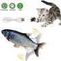 ILamourCar Simulation Fish Toy for Cats, Realistic Plush Simulation Electric Wagging Fish Cat Kicker Toy, Funny Interactive Pets Pillow Chew Bite Kick Supplies for Cat Kitty - Carp