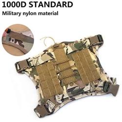 Tactical Dog Harness, Military Dog Harness No Pull, Adjustable Dog Harness Vest Large with Control Handle, Service Dog Training Harness for Daily Walking, Hunting with MOLLE, Quick Release