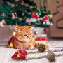 Dorakitten Cat Toy Christmas,8PCS Cat Toy Christmas Stocking Christmas Cat Stocking Cat Toys for Indoor Cats Interactive Cat Toys Kitten Interactive Mouse Toys Set for Kitty and Cats