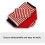 DFVV Pet Bed Pet Bed in Stripe, Dog&Cats Mat Comfortable and Soft, Solid Durable, Improve Love Pet Sleep, Pet Waterloo (Color : Brown, Size : S(45×35×17cm))