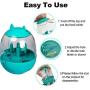 SIOMK Cat Treat Dispenser Toy, Dog Treat Toy Interactive Dog Toys, Pet IQ Treat Ball Adjustable, Cat Shaped Slow Feeder with Catnip, Dog Treat Dispensing Toy Tumbler Design