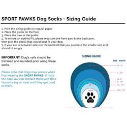 RC Pet Products Sport Pawks Dog Socks, Paw Protection