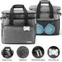 beka. Dog Travel Bag - Dog Travel Kit with 2 Collapsible Silicone Bowls, 2 Food Containers, Multi-Use Pockets for Pet Accessories - Ideal Mobile Dog Gear Weekender beka. Dog Travel Bag - Dog Travel Kit with 2 Collapsible Silicone Bowls, 2 Food Containers, Multi-Use Pockets for Pet Accessories - Ideal Mobile Dog Gear Weekender