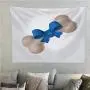 Hitecera Dog Bone Wrapped in Blue Ribbon,Taries Present for Best Pet 3D Rendering Toy for Decor 59.1X51.1 Hitecera Dog Bone Wrapped in Blue Ribbon,Taries Present for Best Pet 3D Rendering Toy for Decor 59.1X51.1