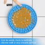 SYEENIFY Lick Mat for Dogs & Cats, Slow Feeder Lick Mat with Suction,Dog Licking Mat for Bathing Grooming Training (2 Pack Blue)