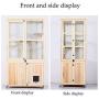 Beds Pet Wooden Cat Cage Pet Coop with Movable Universal Wheel Cat Hutch Small Animal House for Indoor Multi-Tier Cat Home Run-anmy