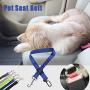 UUME Anti Shock with Clip Dog Pet Vehicle Pet Seat Belt Harness Leash Safety Harness Safety Belt(Blue)