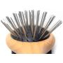 Paws Pamper Pin & Bristle Brush for Dogs and Cats - Beechwood Handle