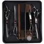 Dog Grooming Scissors Set- Stainless Steel Pet Grooming Kit 7 Inch Thinning Straight Curved Shears with Grooming Comb Perfect for Pet Groomer or Family DIY Use for dog cat and more pets Dog Grooming Scissors Set- Stainless Steel Pet Grooming Kit 7 Inch Thinning Straight Curved Shears with Grooming Comb Perfect for Pet Groomer or Family DIY Use for dog cat and more pets