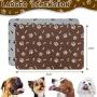 SCENEREAL Waterproof and Non-Slip Dog Food Mat - 2 Pack Pet Feeding Mat - Dog Mat for Bowls 2 Treat Mat for Dogs Cats