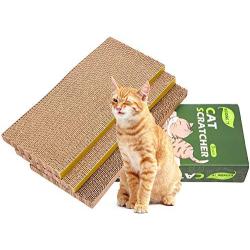 N/N 3 in 1 Cat Scratcher Cardboard, Cat Scratching Pad Toy with Catnip, Cat Scratcher Pad Lounge Sofa Bed, Suitable for Cats to Rest, Grind Claws and Play.
