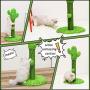 Dolebean Cactus Cat Scratcher Sisal Scratching Post and Tree with Dangling Ball 25.7'' Protect Furniture