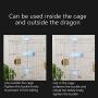 Dog Kennel Water Dispenser, No Drip Water Bottle Container ABS Material BPA Free 22oz for Small Animals
