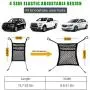 TIANFAN Car Dog Barrier, 3 Layers Pet Barrier Dog Net for Car,SUV Between Seats, Auto Safety Mesh Organizer Baby Stretchable Storage Bag - Safety Car Divider for Children and Pets TIANFAN Car Dog Barrier, 3 Layers Pet Barrier Dog Net for Car,SUV Between Seats, Auto Safety Mesh Organizer Baby Stretchable Storage Bag - Safety Car Divider for Children and Pets