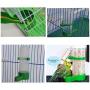 FANGULU Automatic Water Feeder+ Automatic Feeder+ Add Food Scoop Pet Bird Feeder Applicable to Parrots Myna Larks (11 Pieces Combination)