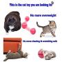 GMWZ Intelligent Cat Toy, Smart Interactive Ball Sensor Funny Cats Supplies, Automatic Scratcher Toys for Pet Kitten with LED,White