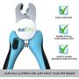 DakPets Dog Nail Clippers and Trimmers - with Safety Guard to Avoid Over Cutting, Free Nail File, Razor Sharp Blade - Professional Pet Grooming Tool for Medium-Large Animals Cats