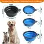 2 Pack Collapsible Dog Bowls for Travel; Silicone Food / Water Bowls for Dog, Cat; Portable, Foldable, Expandable Pet Feeding Watering Dish for Travel, Indoors and Outdoors with 2 Carabiners 2 Pack Collapsible Dog Bowls for Travel; Silicone Food / Water Bowls for Dog, Cat; Portable, Foldable, Expandable Pet Feeding Watering Dish for Travel, Indoors and Outdoors with 2 Carabiners