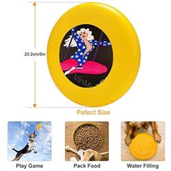 Pet Frisbee Flying Disc Dog Toy - Multifunction Cyrk Trapeze Star Girl 1975 Polish Circus Poster