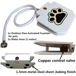 Automatic Doggie Water Fountain Dog Sprinkler Dispenser Paw Activated for pets by Happygo