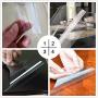 ZIME Cat Scratching Guard, 2 PCS Clear Premium Flexible Vinyl Pet Couch Protector Guards for Protecting Your Furniture, Stops Scratching Cats Furniture Protector (for Leather, M)