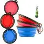 Collapsible Dog Bowls for Travel - Foldable Portable Pet Water Food Bowl Feeding Watering Cup Dish with Waste Bag Dispenser Lightweight for Walking Camping Parking Traveling Collapsible Dog Bowls for Travel - Foldable Portable Pet Water Food Bowl Feeding Watering Cup Dish with Waste Bag Dispenser Lightweight for Walking Camping Parking Traveling