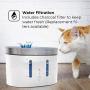 Home Zone Pet Water Fountain - Smart Wireless Water Fountain for Small Cats and Dogs, 2L