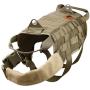 OneTigris Tactical Dog Training Vest Harness with Mesh Padding and Two Handles (Coyote Brown, S / 33.5 cm)