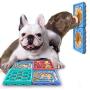 N/V Dog Licking Mat Slow Feeder Peanut Lick Pad with SuctionSlow Treater Treat Dispensing Mats, Licking Mats Suctions to Wall for Pet Bathing, Grooming,FML PET 4 Pack Slow Feeder Dog Bowls