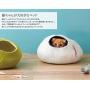 Kivikis Cat Bed, House, Cave, Nap Cocoon, Igloo, 100% Handmade from Sheep Wool Size: Large, L for 6-8 kg (12-16 pounds) cat. (Snow White)